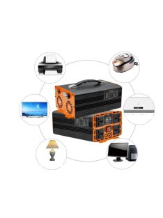   9000W inverter tiszta szinuszos DC 24V-ról AC 220V-ra LED kijelzővel + ajándék