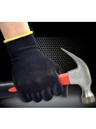PU dipped black safety gloves