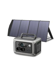   Solar generator, charging station 1200/600W, with 200W portable solar panel