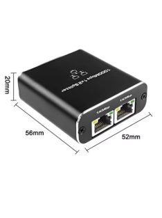   Gigabit Ethernet Splitter 1 to2, 1000Mbps RJ45 LAN Internet Splitter for Computer/Hub/Switch/Router/Set-Top Box/Digital TV