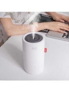   Ultrahangos hideg párásító és aromaterápiás párologtató, hordozható, akkumulátoros, LED világítással, 2000mAh akkumulátorral