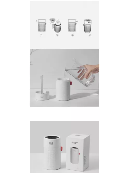750ml Aromatherapy Diffuser Wireless Air Humidifier 2000mAh Battery Rechargeable Aroma Essential Oil Diffuser