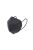 FFP2 (KN95) Dustproof Anti-fog And Breathable Face Masks Filtration Mouth Masks 5-Layer Mouth Muffle Cover mask, Black
