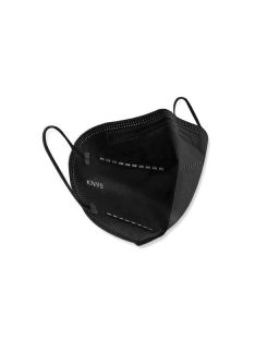   FFP2 (KN95) Dustproof Anti-fog And Breathable Face Masks Filtration Mouth Masks 5-Layer Mouth Muffle Cover mask, Black