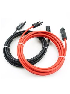   Szolár kábel 20m, szerelt, két oldalon MC4 csatlakozóval, 1 pár, 6mm