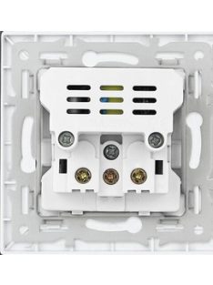   Fali dugalj USB üveg konnektor, fekete, magyar szabvány, Elegant Pro