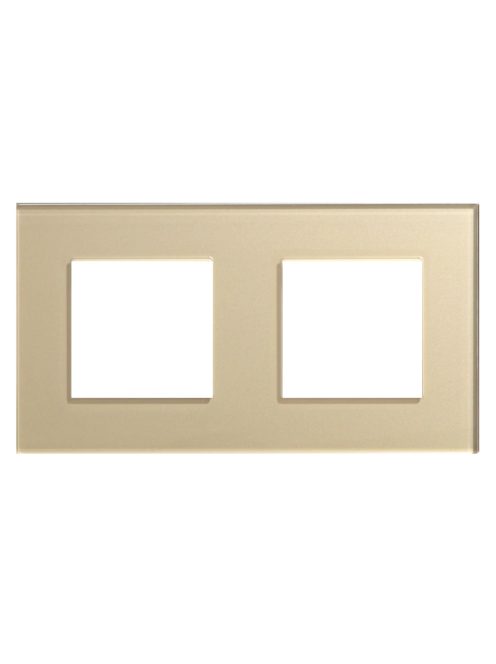 Blank panel with Installing iron plate 153mm*82mm gold crystal tempered glass switch socket panel