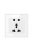 5 hole universal wall electric socket crystal tempered glass
