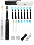 Sonic Electric Toothbrush SG-507, 2 handle + 16 heads, + 2 dust cover + 2 USB cable + 2 box