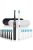 Sonic Electric Toothbrush MEGA KIT: 2x SG-551 white and black,  with 16 pcs heads, 2 pcs bags