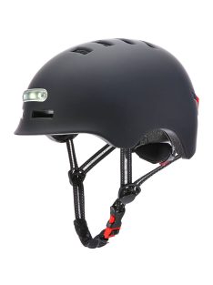 Bukósisak beépített led lámpával - Fekete L56-59