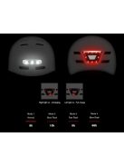 Bukósisak beépített led lámpával - Fekete L56-59