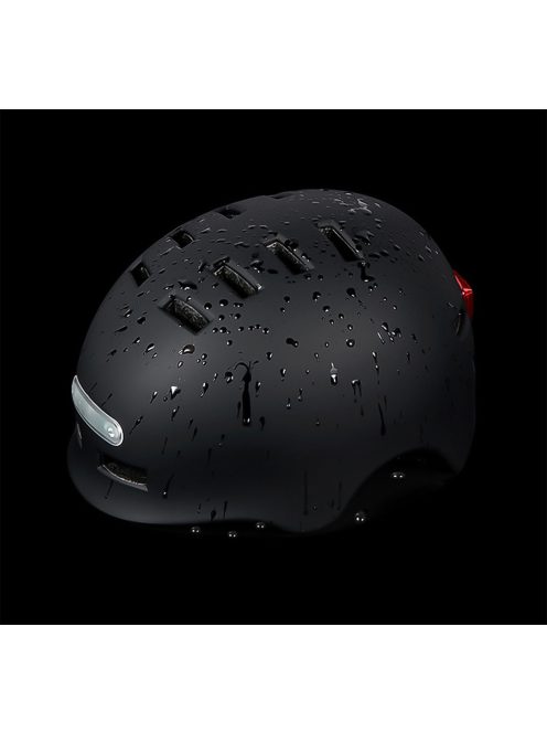 Bukósisak beépített led lámpával - Fekete L56-59