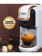 Multikapszulás Kávéfőző 5 az 1-ben 19Bar Nespresso, Dolce Gusto, POD és Őrölt kávé, K-Cup kapszula HiBREW, fehér