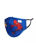 Spiderman washable adjustable outdoor dustproof mask blue