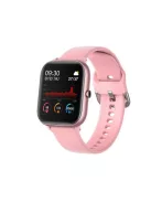 Okosóra női, pulzoximéter, vérnyomásmérő, alvásfigyelés, 8 féle sportág, multifunkciós, vízálló multi sport okosóra, Pink