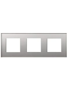   Blank panel with Installing iron plate 224mm*82mm silver crystal tempered glass switch socket panel