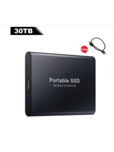   Portable High Speed SSD 30TB Flash Hard Drive External Type-C USB3.1 
