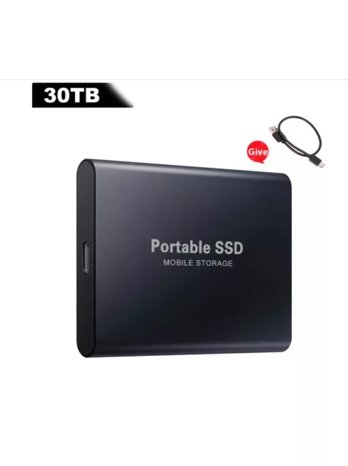 Portable SSD 30TB fekete