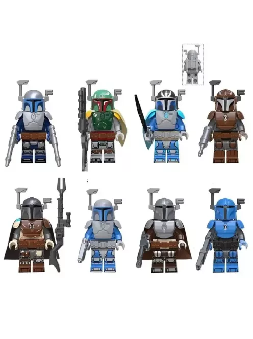 Mandalori set - building block toy figure - 8 pack