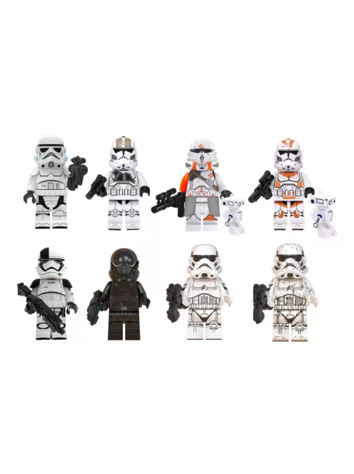 Star Wars Rohamosztagos katonák szett - építőkocka figura - 8 részes