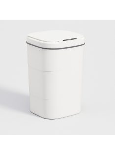 Automatic trash can, white, 18L