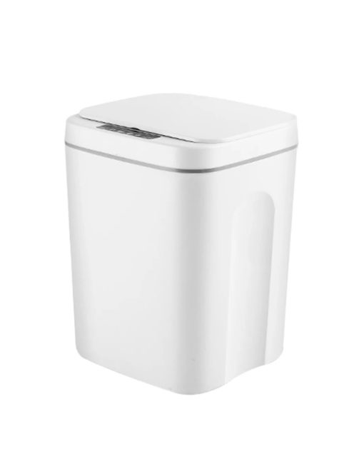 Smart Induction Trash Can Automatic Dustbin Bucket Garbage, white