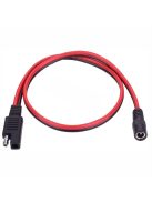 SAE Plug to DC 5.5 x 2.1mm Female Extension Adapter Cord 