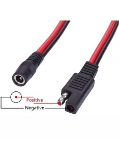 SAE DC 5,5 mm x 2,1 mm-es átalakító kábel