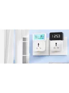 Tuya Zigbee Hőmérséklet- és Páratartalom-érzékelő, USB-C, fehér