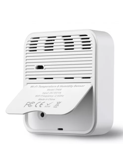 TUYA Hőmérsékletérzékelő és Páratartalom mérő Alexa és Google assistant, Wi-Fi, álló verzió