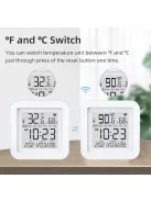 TUYA Hőmérsékletérzékelő és Páratartalom mérő Alexa és Google assistant, Zigbee, álló verzió