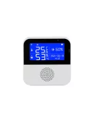 TUYA Hőmérsékletérzékelő, Páratartalom mérő és Fényérzékelő, WiFi, mobiltelefonos értesítés, Alexa és Google assistant