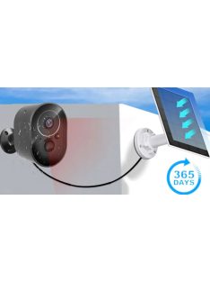   Tuya Wifi 5MP kültéri napelemes kamera, akkumulátorral, PIR