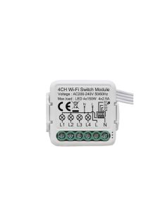 TUYA Switch Module 4 Gang , WIfI  4x2,5A