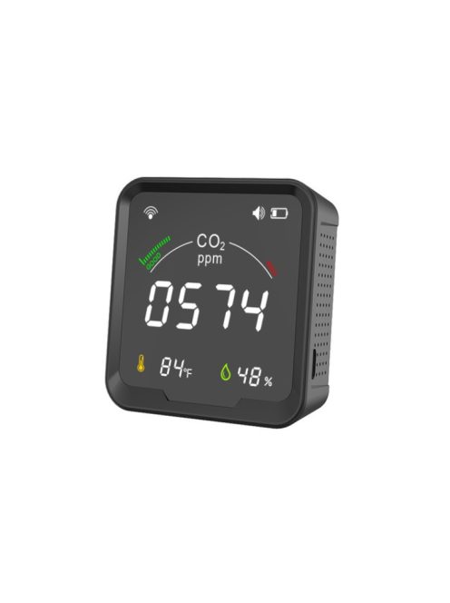 Tuya Smart WiFi CO2 Sensor Smart Carbon Dioxide Meter Temperature Humidity Detector Monitor with LCD Screen 3 in 1 Meter