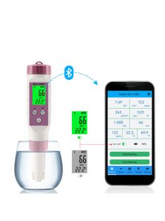   Bluetooth-compatible Water Quality Pen 7 in 1 PH EC TDS ORP SALT S.G TEMP Meter APP Intelligent Control Tester