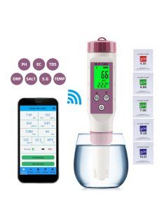    Bluetooth-compatible Water Quality Pen 7 in 1 PH EC TDS ORP SALT S.G TEMP Meter APP Intelligent Control Tester