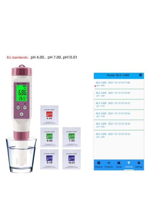  Bluetooth-compatible Water Quality Pen 7 in 1 PH EC TDS ORP SALT S.G TEMP Meter APP Intelligent Control Tester