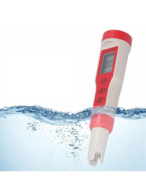 TDS PH Meter PH/TDS/EC/Temperature Meter Digital Water Quality Monitor Tester for Pools, Drinking Water, Aquariums