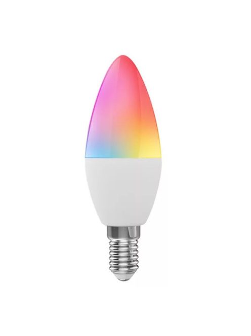 Tuya Wi-Fi színes led izzó RGB CW dimmelhető E14 7W 2700K - 6500K meleg és hideg fehér 