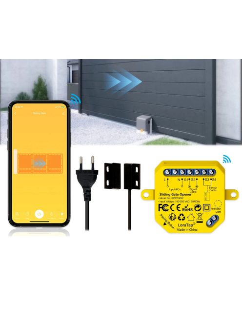 LoraTap WiFi Sliding Gate Motor Opener Controller Switch Tuya Smart Life Opening Home Remote Alexa Garage Door