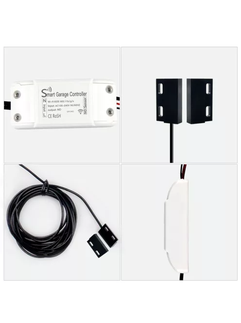 WiFi Smart Garage Door Controller Opener Smart Life/Tuya APP Remote Compatible With Alexa Echo Google Home No Hub Require