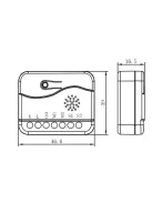 Z-Wave Dual relay 2 relé 