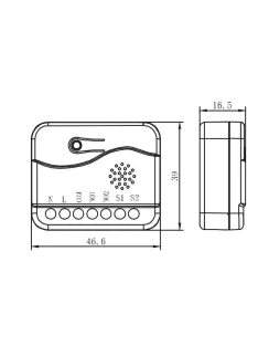 Z-Wave Dual relay 2 relé 