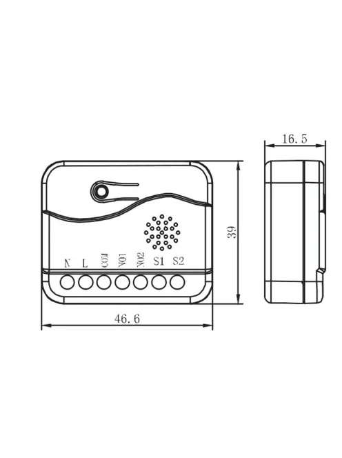 Z-Wave Dual relay 2 relé 