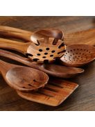 8 Pcs Teak Wooden Kitchen Spoons and Spatula for Cooking 