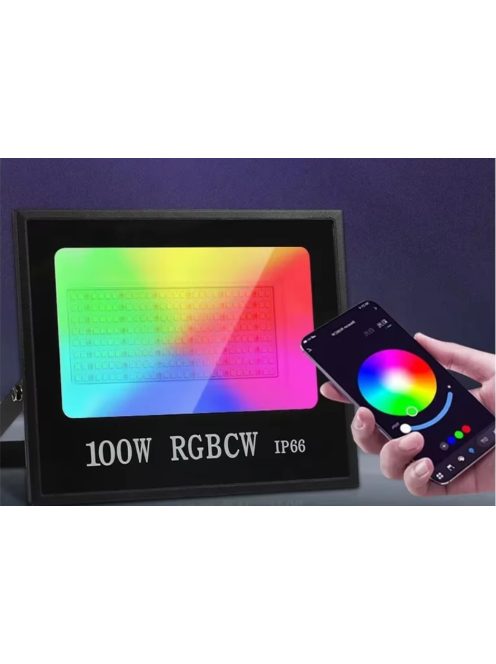 Tuya WIFI RGBCW reflektor lámpa, kültéri, 50W