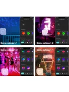 Tuya Smart Star Projector 2 with Galaxy Nebula Cloud/Moving Ocean Wave, Star Sky WiFi Night Light Projector