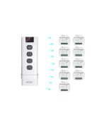 Távirányító, Moes, 9 csatornás, redőnyök vezérlésére, RF433MHz, ZRM-108-MS WRM-108-MS, YK2169-9C